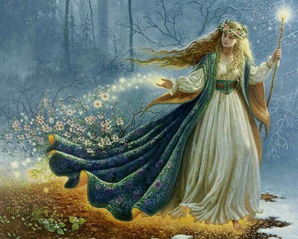 Yule Spring Fairy. Magical artist Ruth Sanderson!