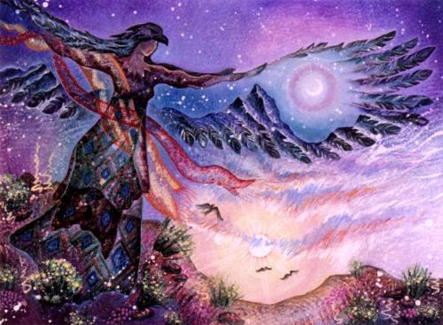 Aquarius Angel by Spiritual Visionary Artist Willow Arlenea